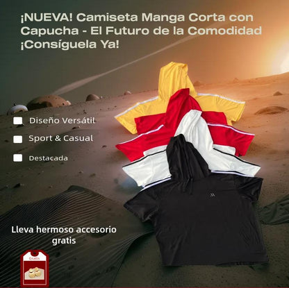💫 Luce increíble y siéntete cómodo con nuestra camiseta con capucha, ¡y llévate un ACCESORIO completamente GRATIS por tu COMPRA 🎁!