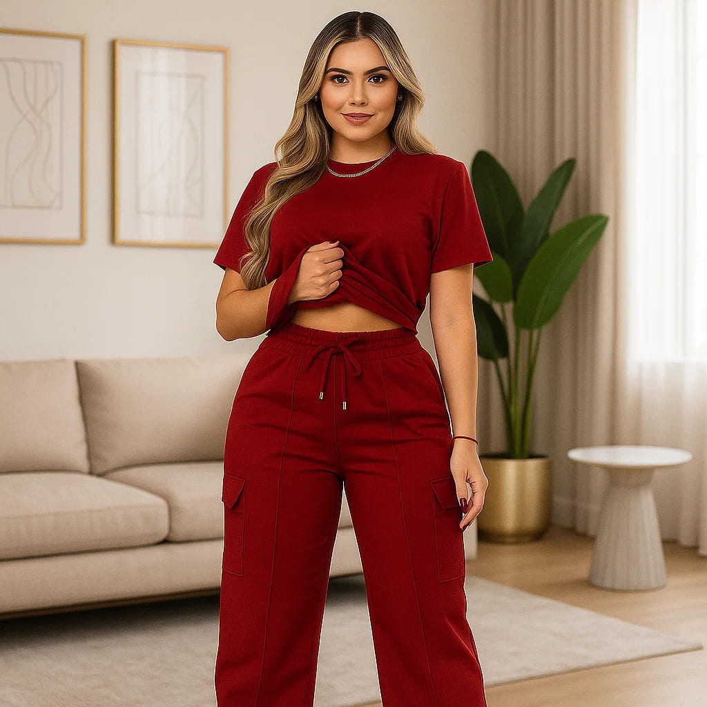 Nuevo Conjunto Cargo pants bota ancha 💃
